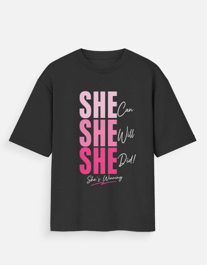 She Can. She Will. She Did.