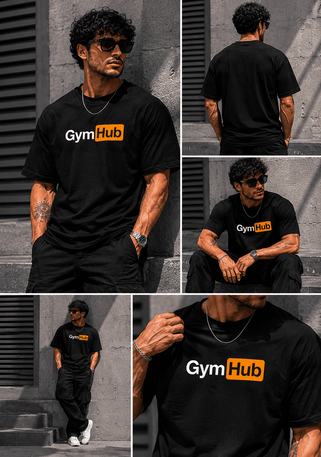 Gym Hub tee, worn in the wild