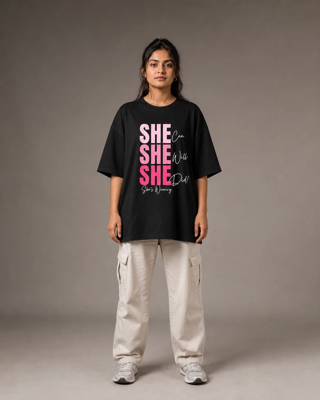 She Can. She Will. She Did. — alternate view